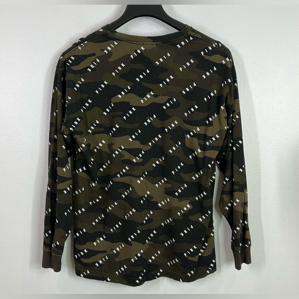 PINK Victoria’s Secret Camo Long Sleeve Tee – Size Medium - Picture 6 of 7